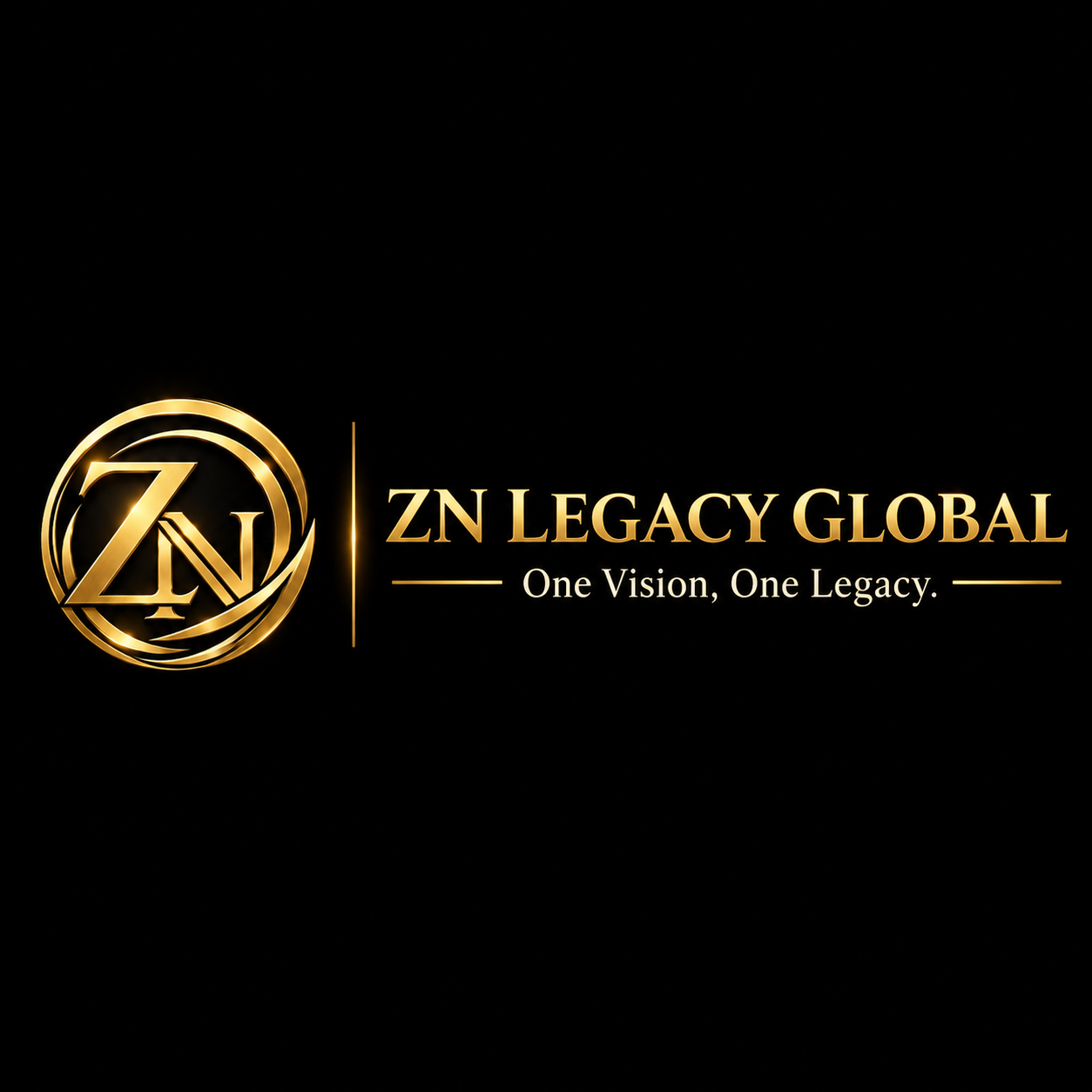 Logo rasmi ZN Legacy Global — One Vision, One Legacy